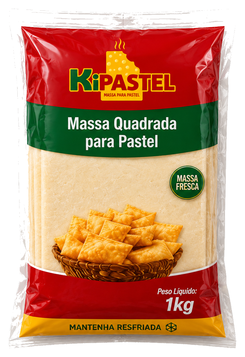Massa Quadrada para Pastel 1kg