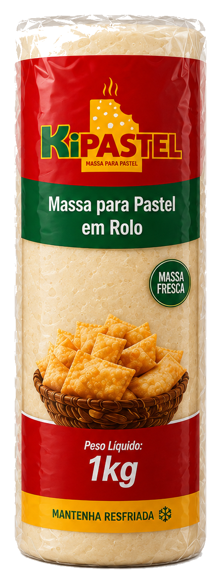 Massa para Pastel em Rolo 1kg